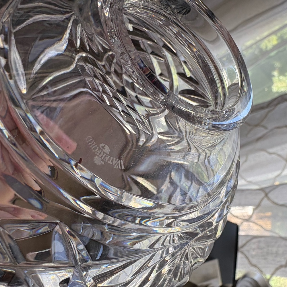🏡Waterford Cut Crystal Hurricane Candle Holder in Original Box - Picture 9 of 13